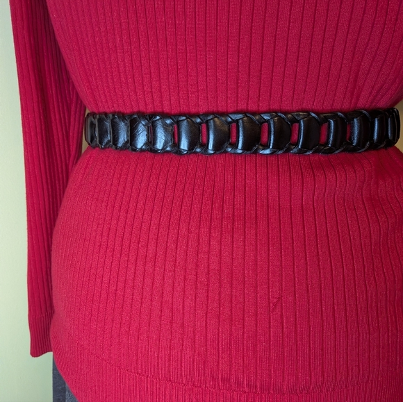 Dantesca Florence Italy Black Leather Belt main image 9